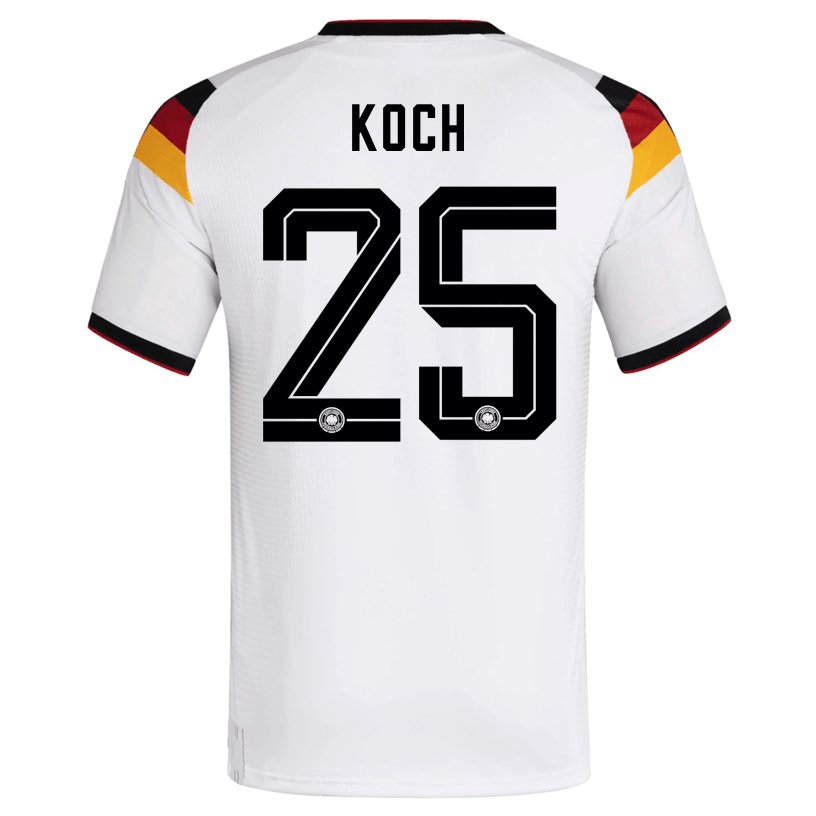 adidas Men's Koch Germany Authentic Home World Cup Jersey 2026 (White/Black)