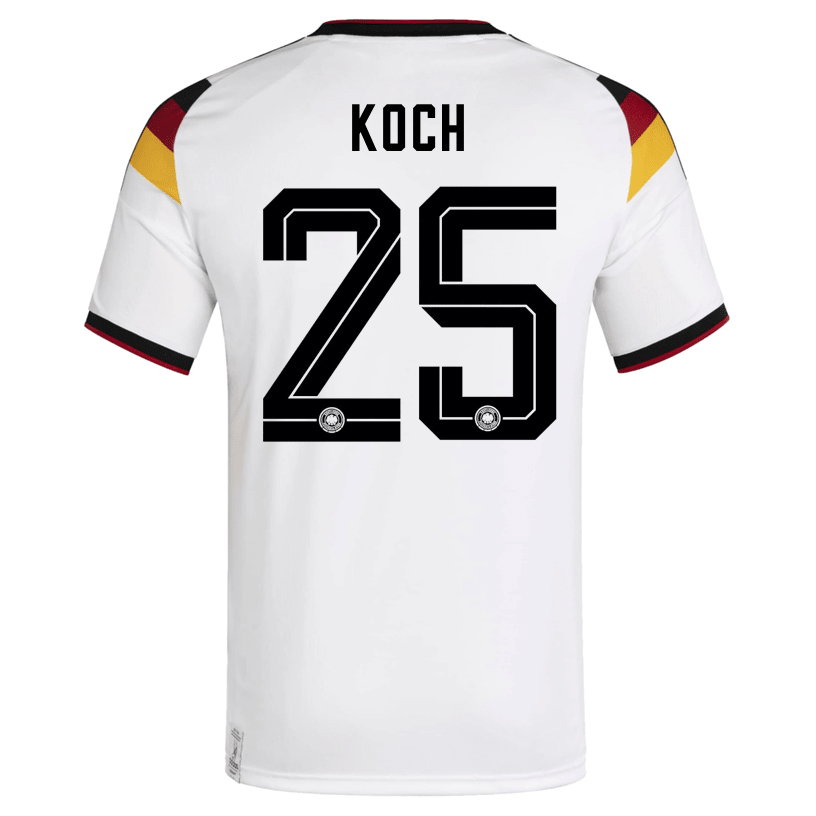 adidas Men's Koch Germany Home World Cup Jersey 2026 (White/Black)