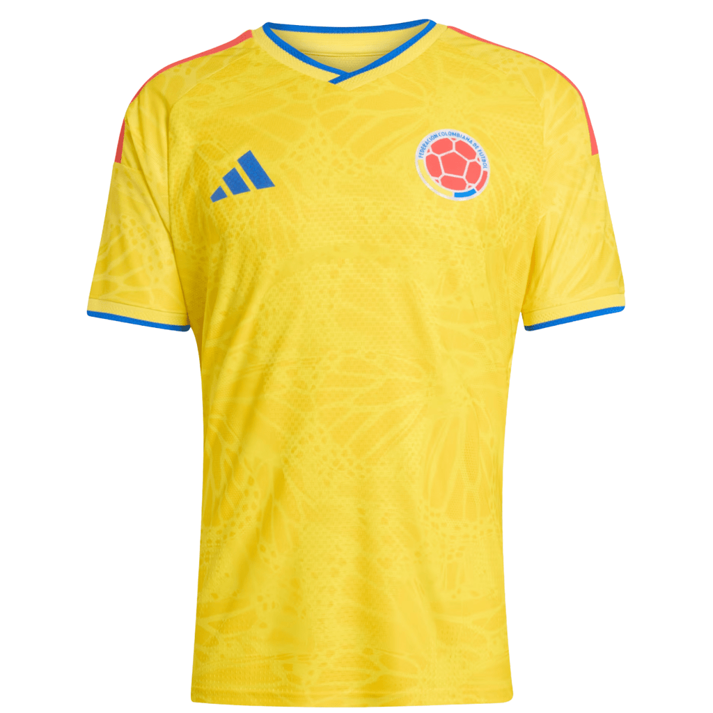 adidas Men's Borja Colombia 2026 Authentic Home Jersey (Impact Yellow)