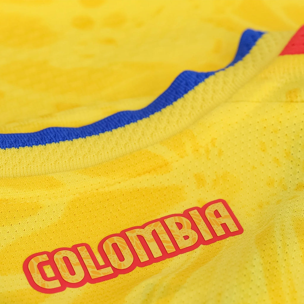 adidas Men's Duran Colombia 2026 Authentic Home Jersey (Impact Yellow)