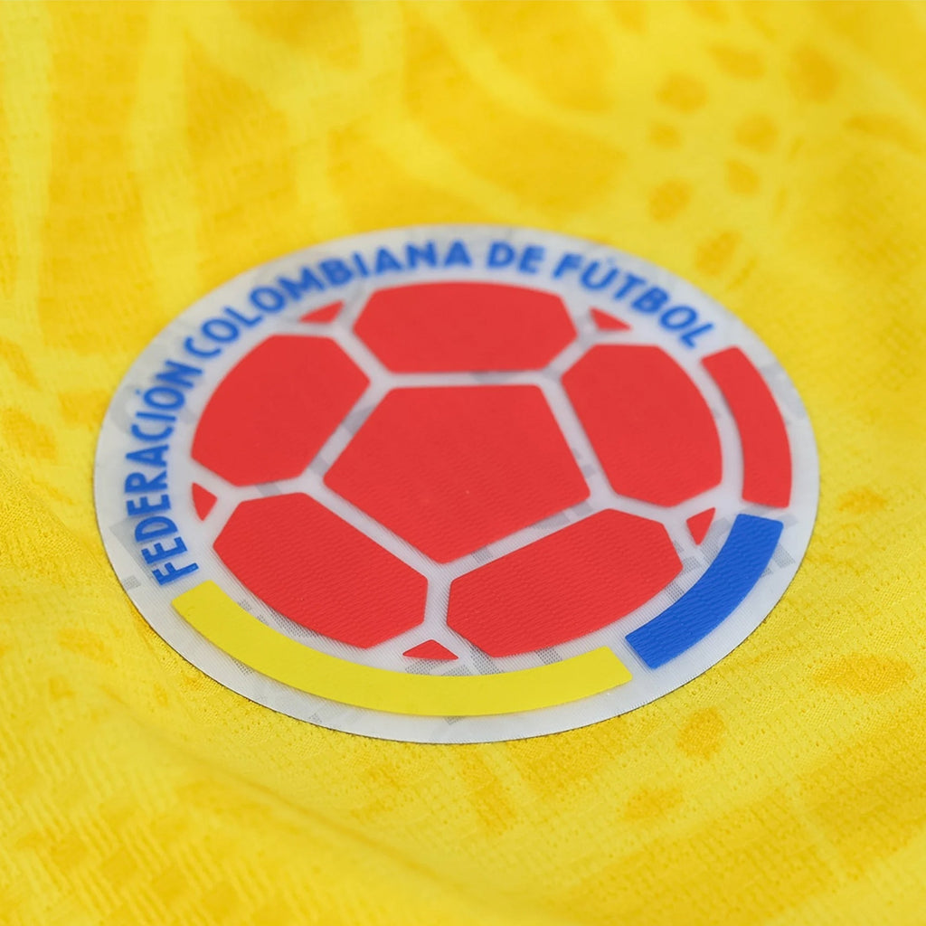 adidas Men's Mojica Colombia 2026 Authentic Home Jersey (Impact Yellow)