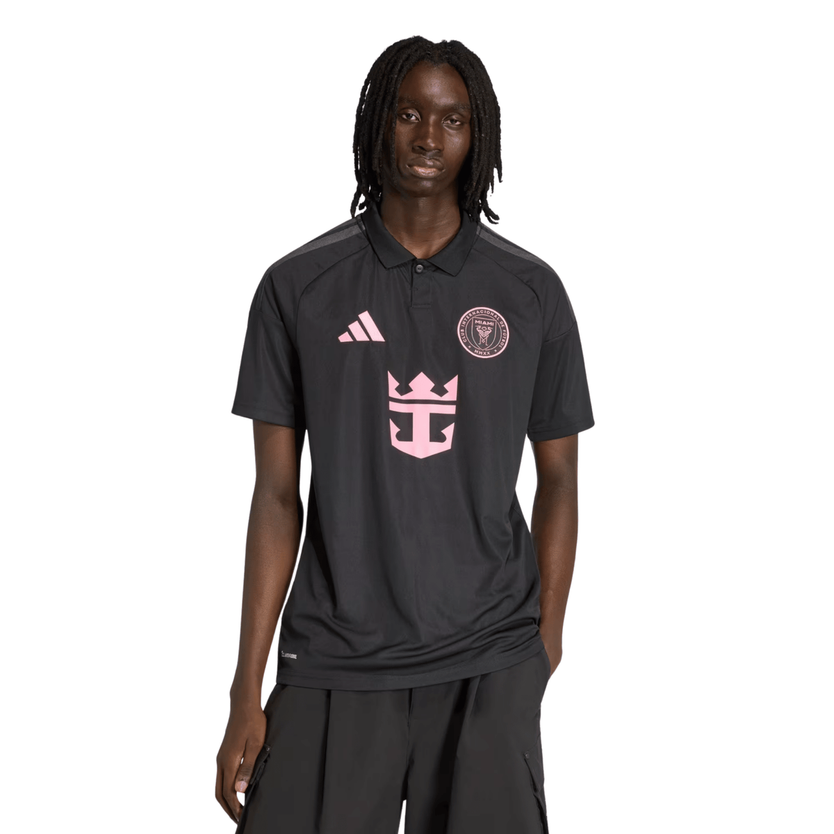 adidas Men's Fray Inter Miami CF 26/27 Away Jersey (Black/Pink)