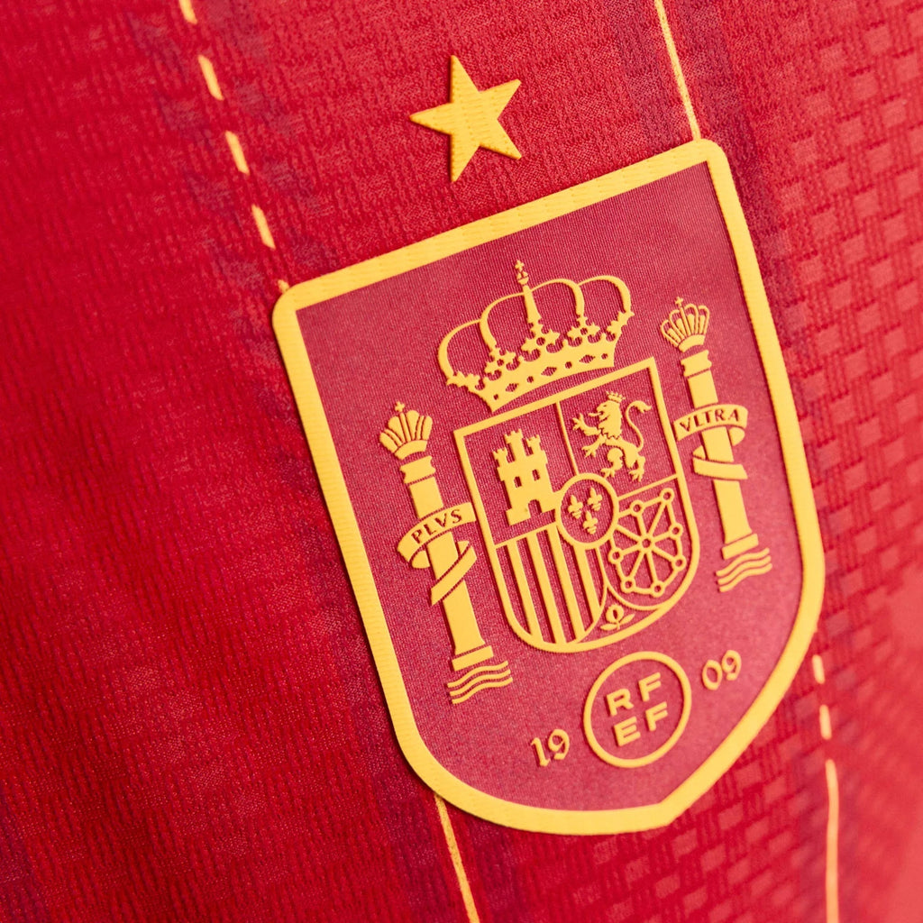 adidas Men's Cubarsi Spain Authentic World Cup Home Jersey 2026 (Vivid Red)