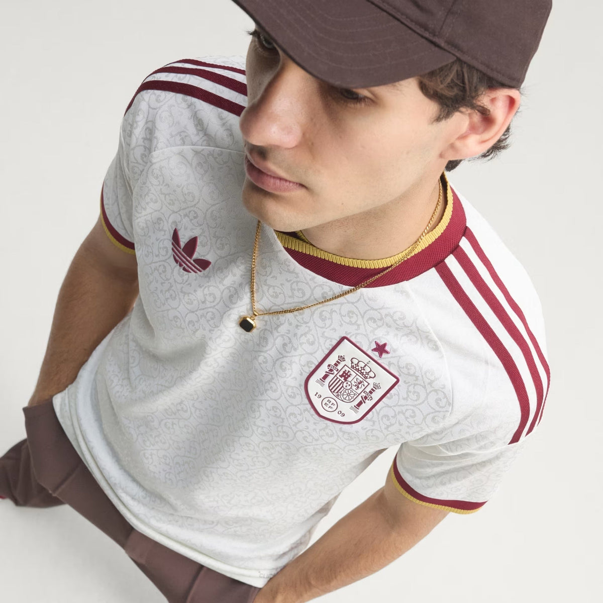 adidas Men's Spain Authentic MartÃ­n Zubimendi Away Jersey 2026 (White)