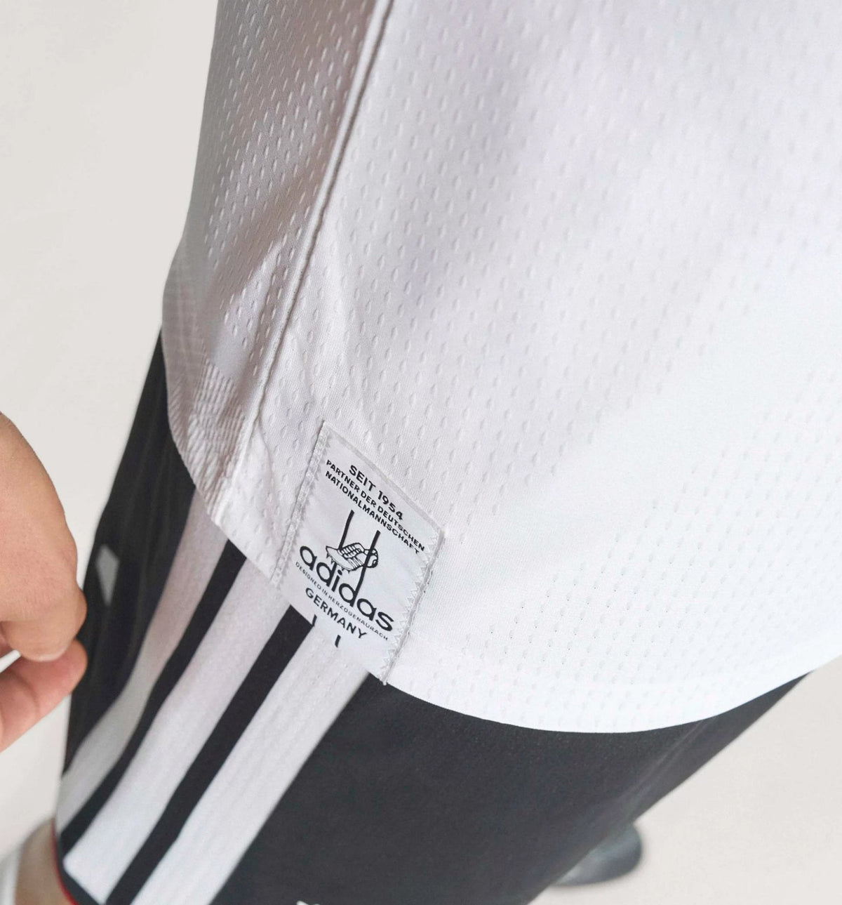 adidas Men's Wirtz Germany Authentic Home World Cup Jersey 2026 (White/Black)