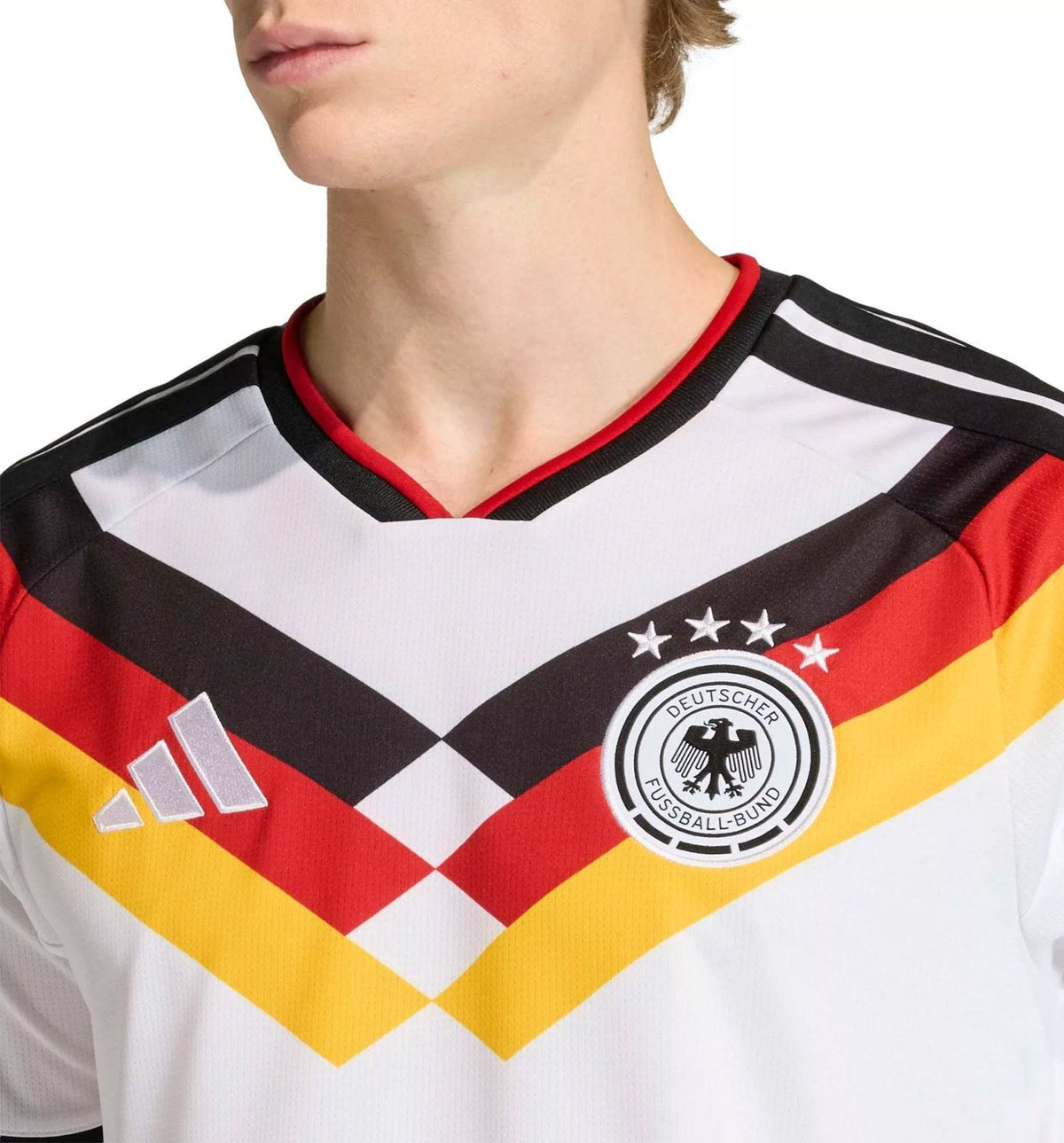 adidas Men's Stiller Germany Home World Cup Jersey 2026 (White/Black)