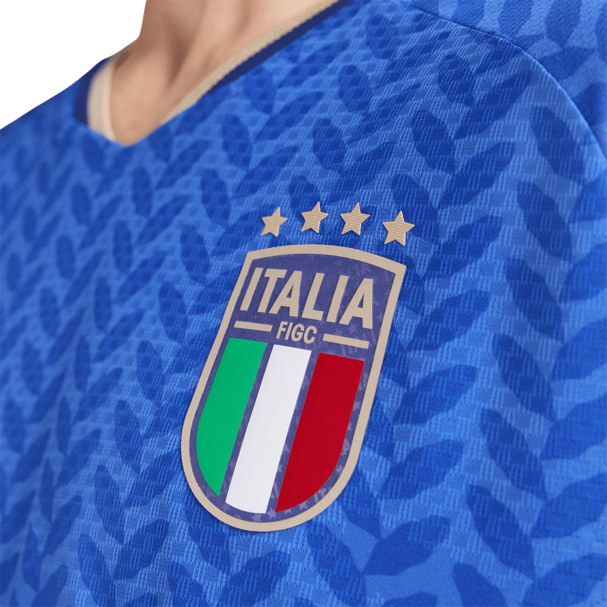 adidas Men's Zaccaghi Italy 2026 Authentic Home Jersey (Bold Blue)