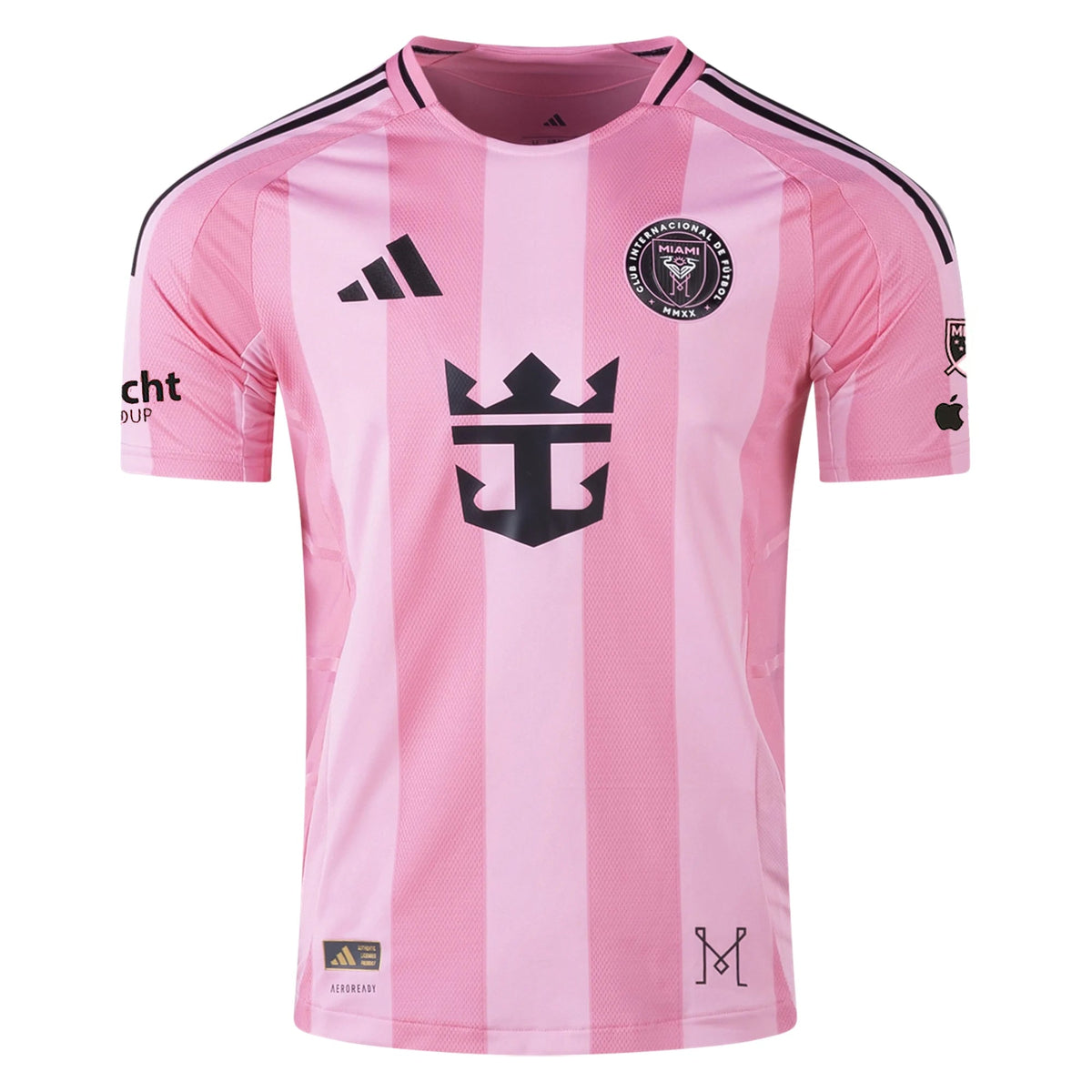 adidas Luis SuÃ¡rez Inter Miami CF Authentic Home Jersey 25/26 w/ MLS Patches + Sponsor (Easy Pink)