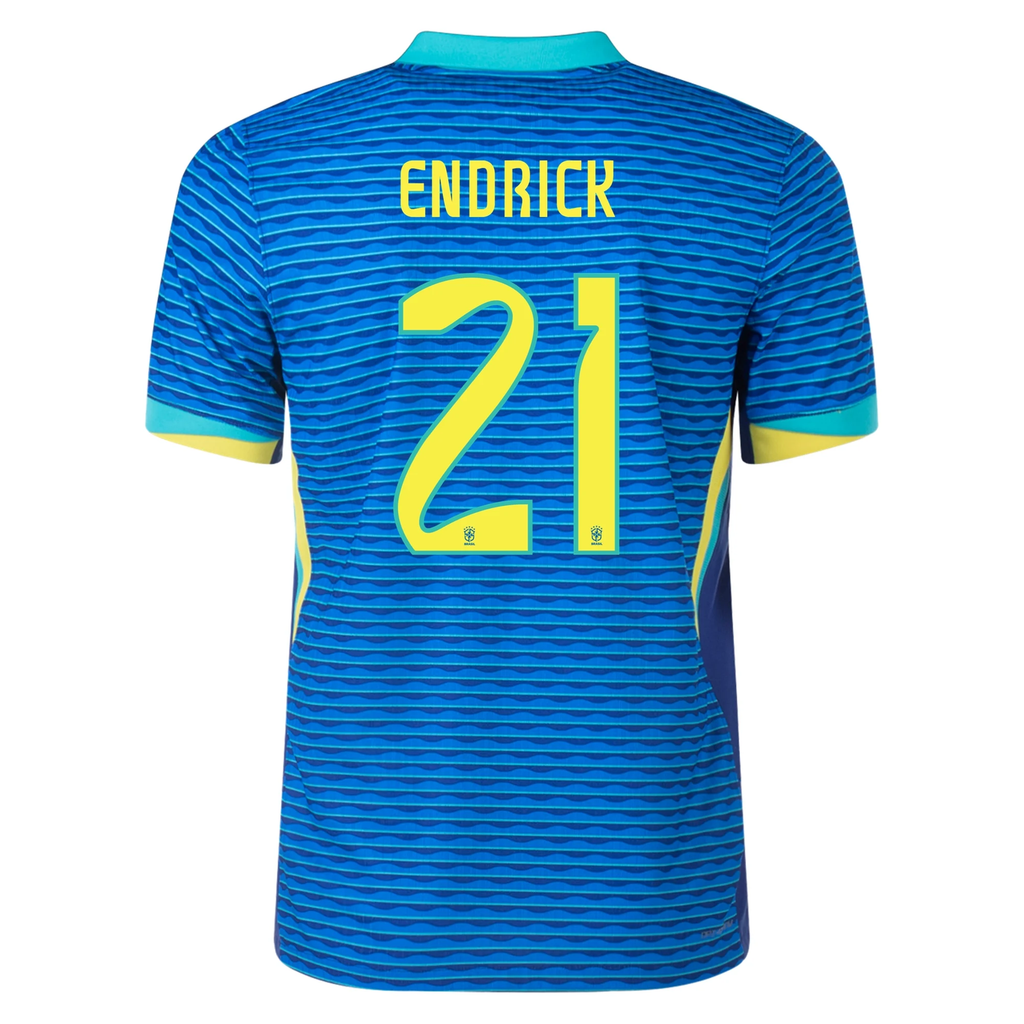 Nike Brazil Authentic Endrick Away Jersey 24/25 Soar/Dynamic Yellow)
