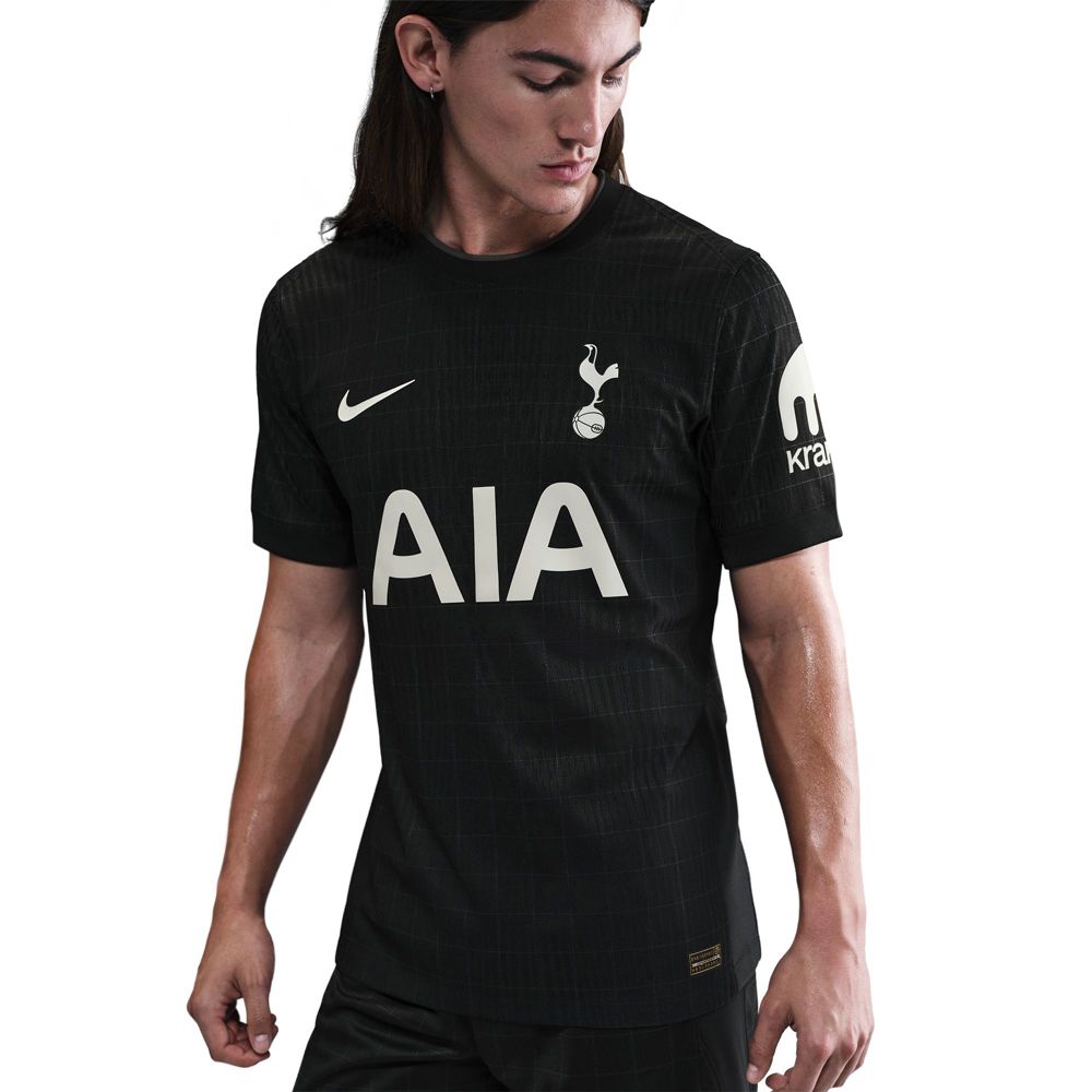 Nike Van de ven Tottenham Hotspur Authentic Away Jersey 25/26 w/ EPL Patch (Black/Iron)