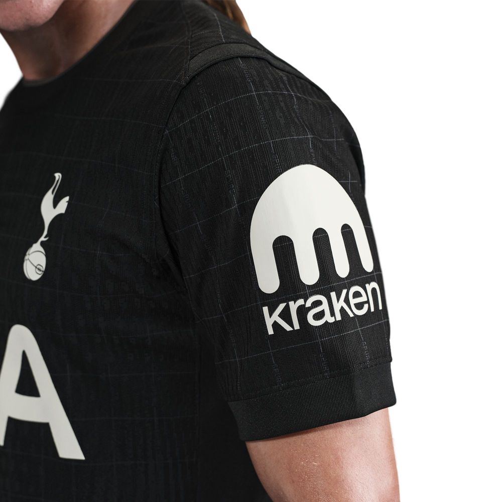 Nike Bissouma Tottenham Hotspur Authentic Away Jersey 25/26 w/ EPL Patch (Black/Iron)