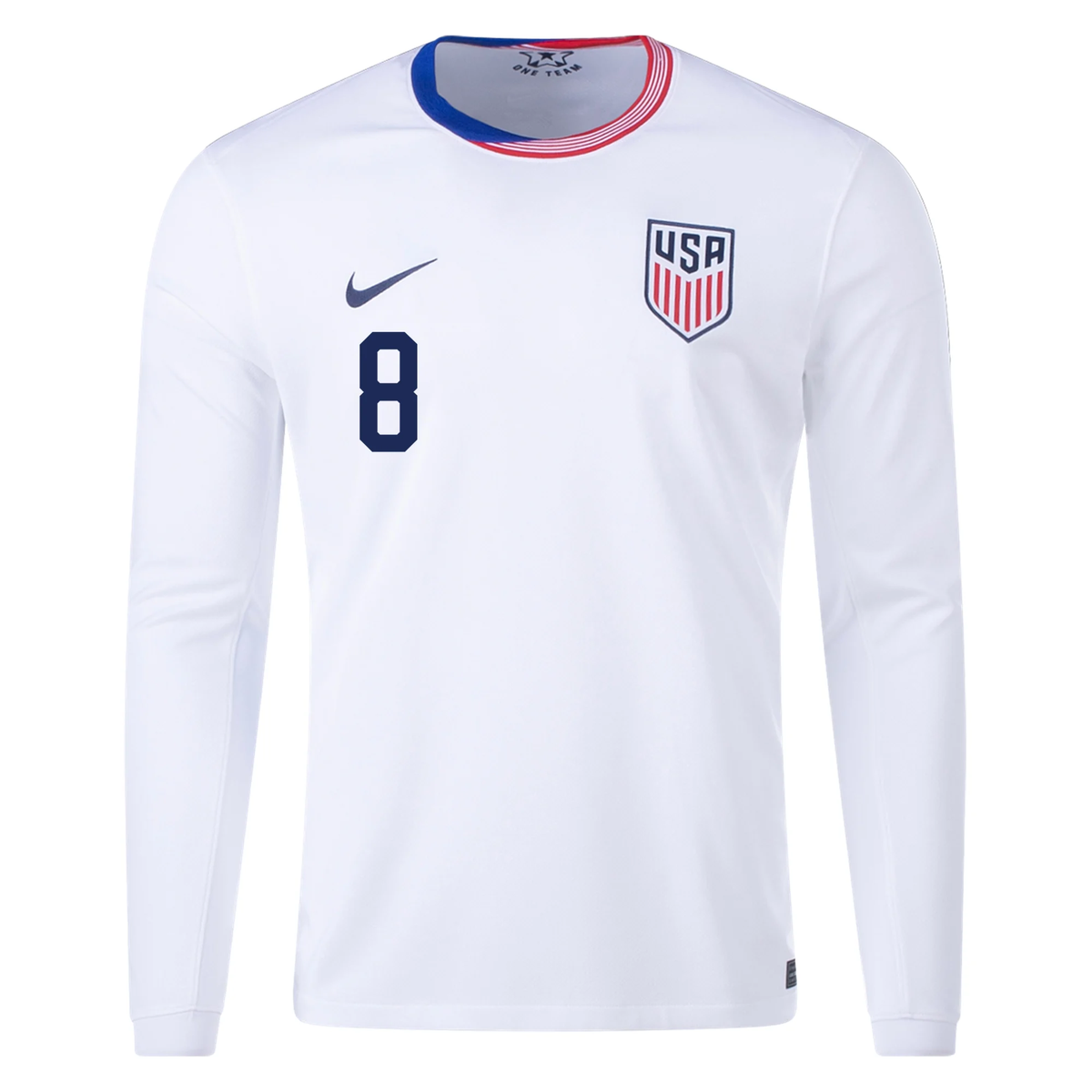 Nike United States Weston McKennie Long Sleeve Home Jersey 24/25 (White)