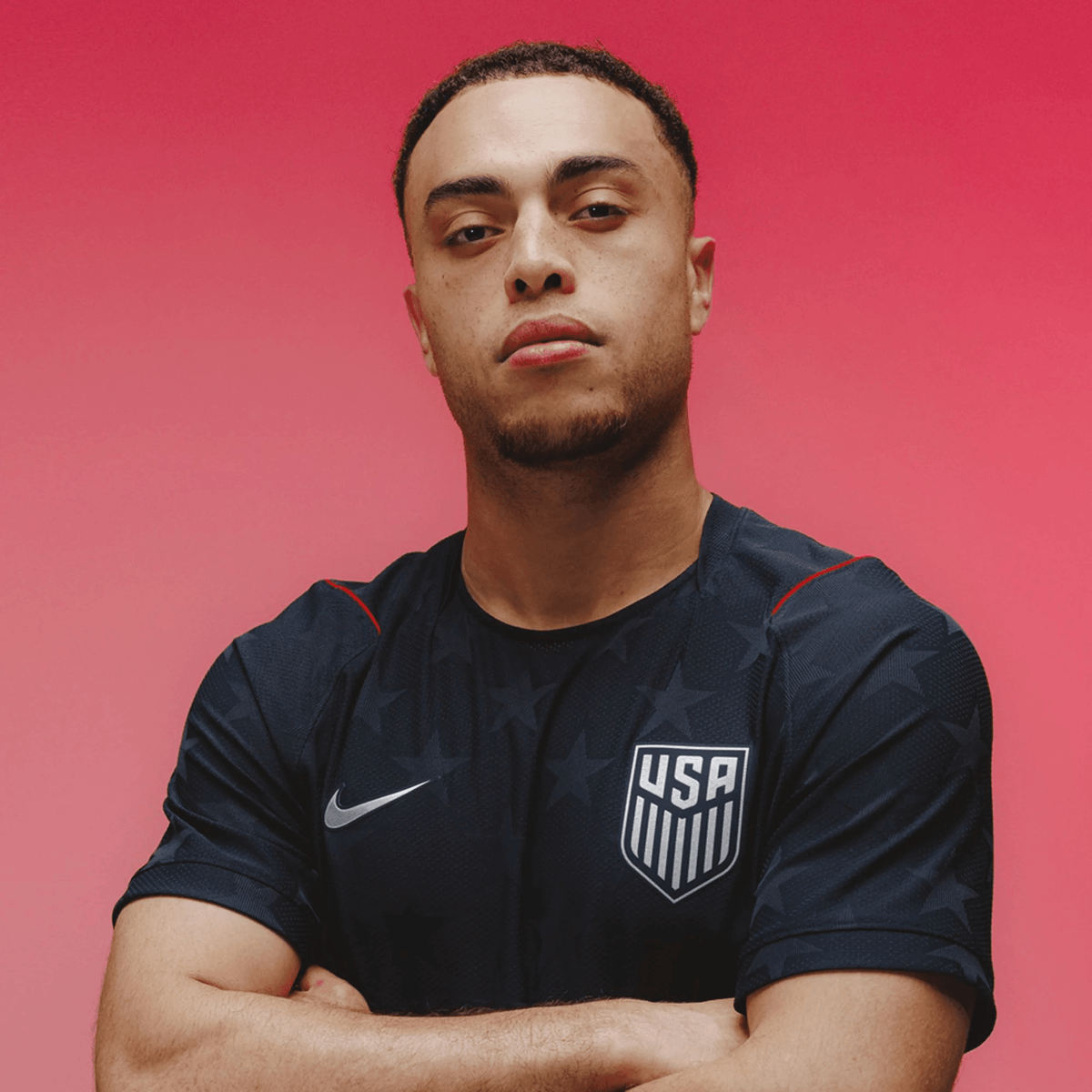 Nike Men's Carter-Vickers United States Match Authentic Away Jersey 2026 (Dark Obsidian/Pure Platinum)