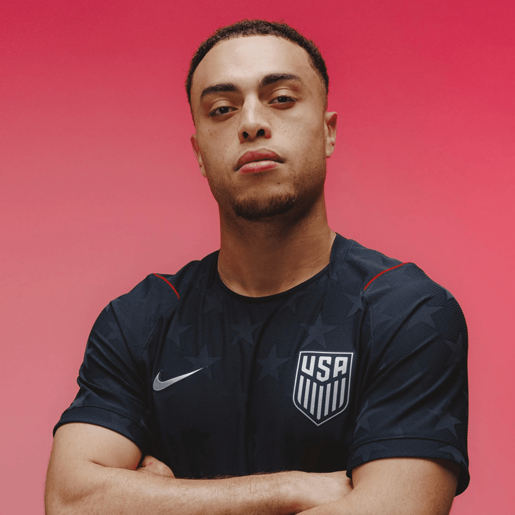 Nike Men's Mckennie United States Match Authentic Away Jersey 2026 (Dark Obsidian/Pure Platinum)
