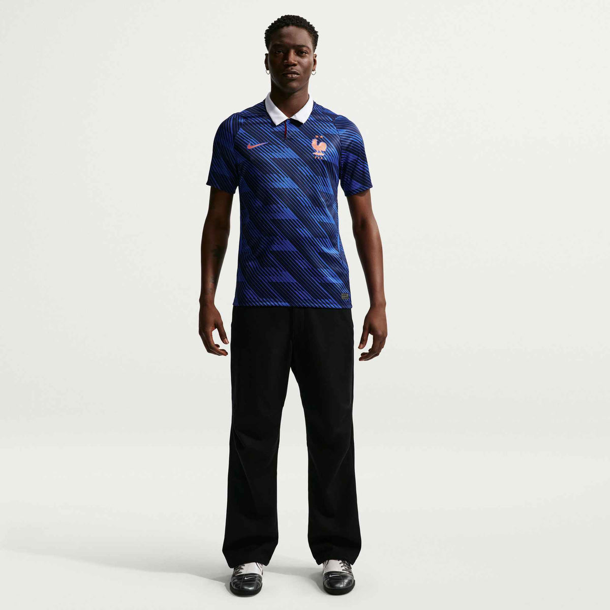 Nike Men's France AurÃ©lien TchouamÃ©ni Home Stadium Jersey 2026 (Game Royal/Metallic Copper)