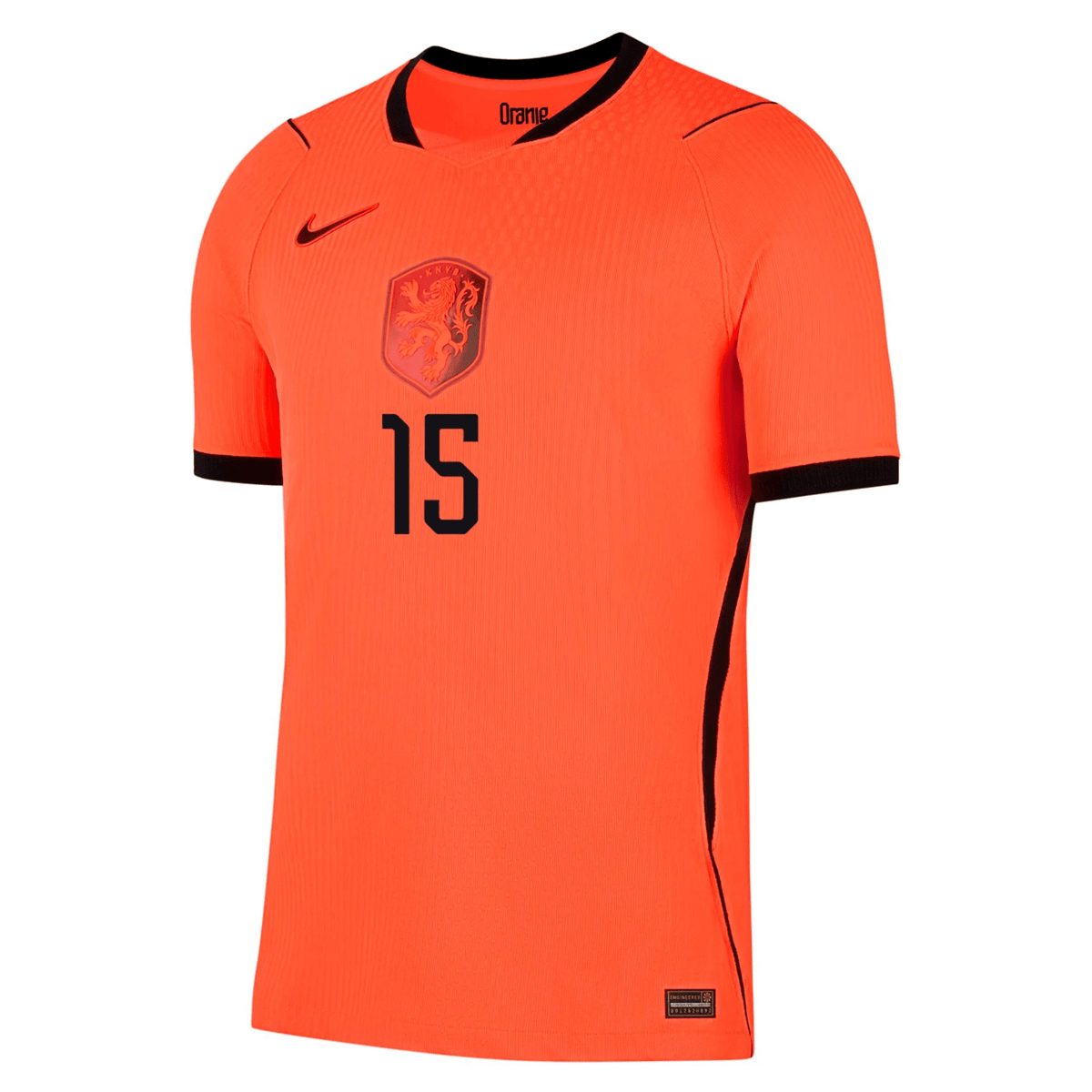 Nike Netherlands Mickey Van De Ven Match Authentic Home Jersey 2026 (Hyper Crimson/Black)