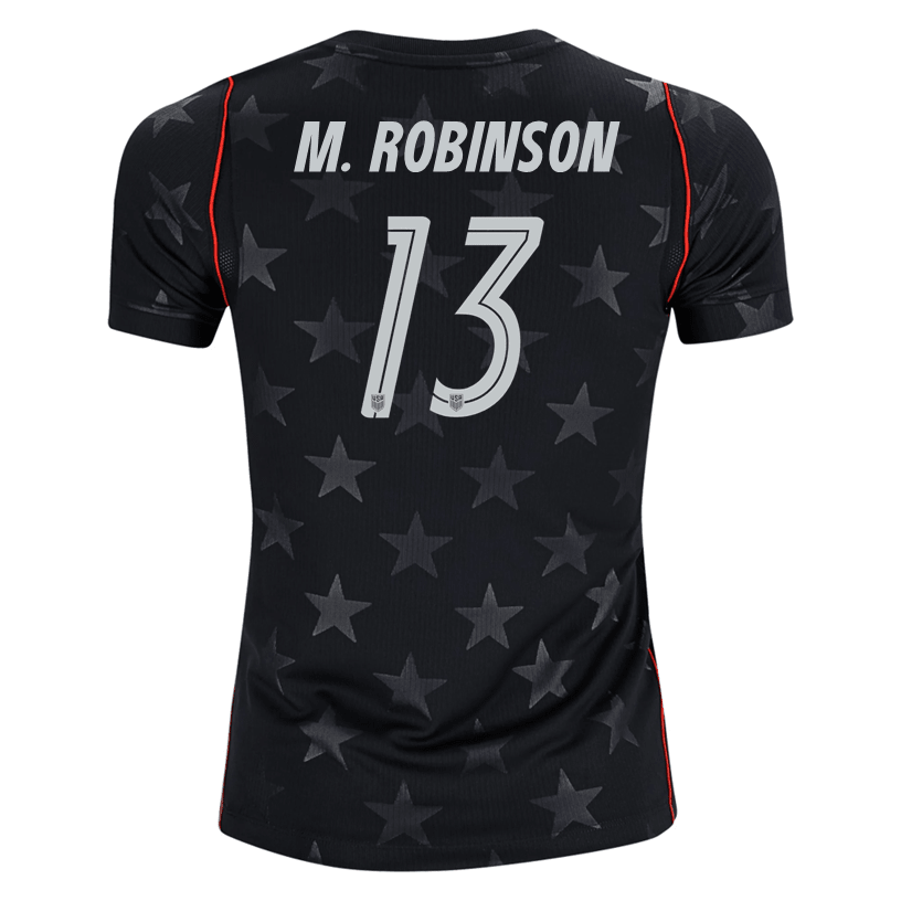 Nike Youth M. Robinson United States Away Stadium Jersey 2026 (Dark Obsidian/Pure Platinum)