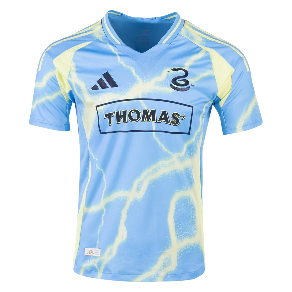adidas Philadelphia Union Neil Pierre Authentic Away Jersey 25/26 (Blue/Yellow)