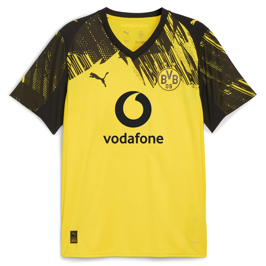Puma Men's BVB Dortmund Home Jersey 25/26 (Faster Yellow/Black)