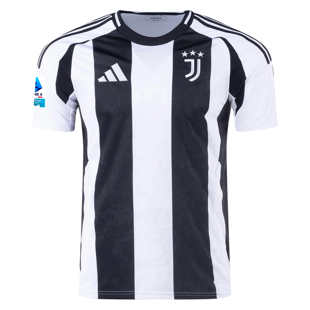 adidas Juventus NicolÃ² Savona Home Jersey w/ Serie A Patch 24/25 (White/Black)