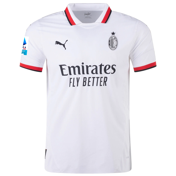 Puma AC Milan Authentic Luka JoviÄ‡ Away Jersey w/ Series A Patch 24/25 (Puma White)