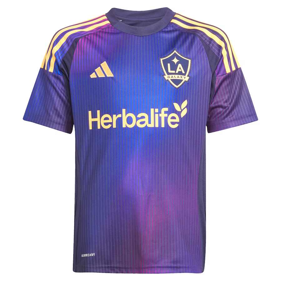adidas Youth LA Galaxy Away Jersey 25/26 (Purple)