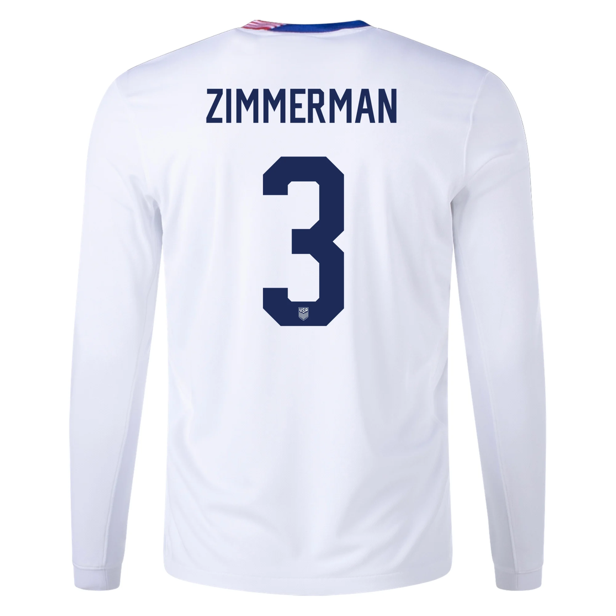 Nike United States Walker Zimmerman Long Sleeve Home Jersey 24/25 (White)